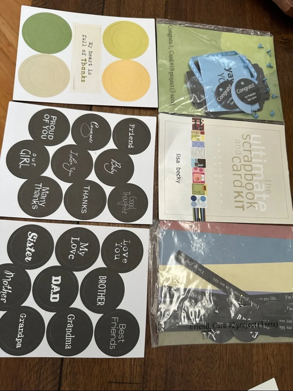 Scrap book- Sticker and Card Embellishment Pack -
